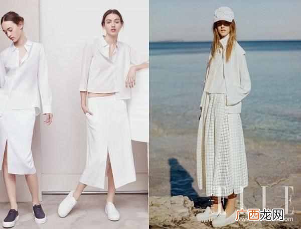 教你穿出优雅女神范 粉上衣白裤子配什么鞋