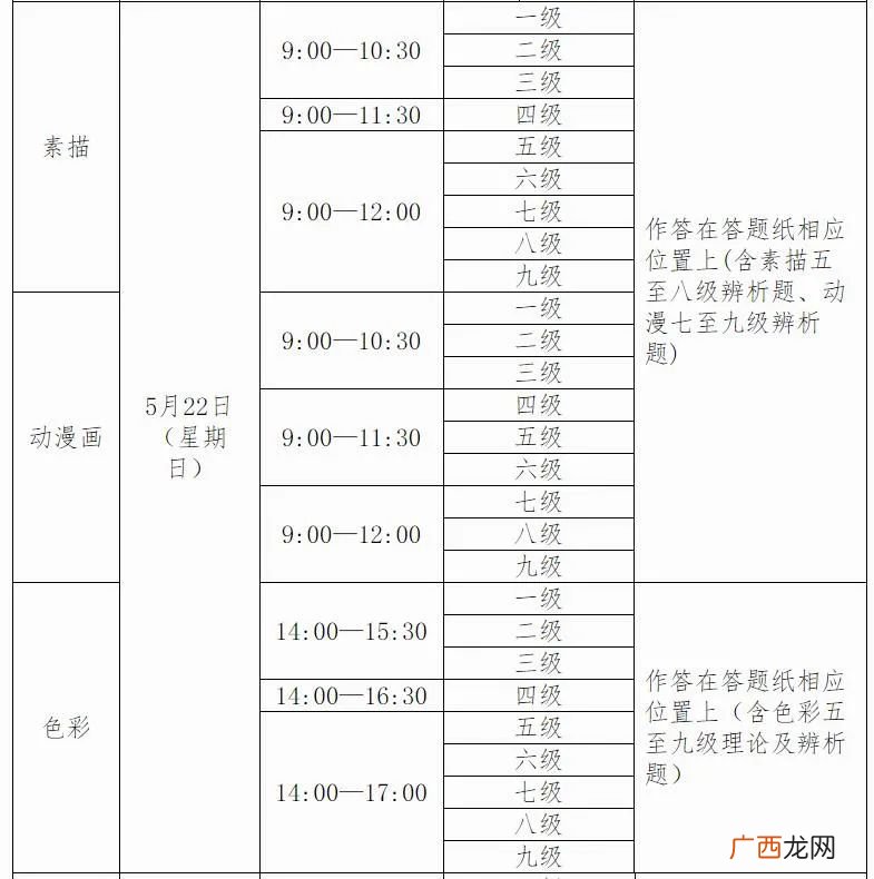 广西2022年上半年书画等级考试报考公告