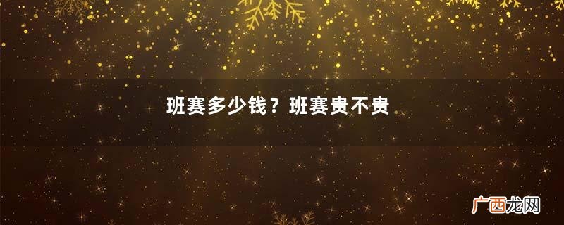 班赛多少钱？班赛贵不贵