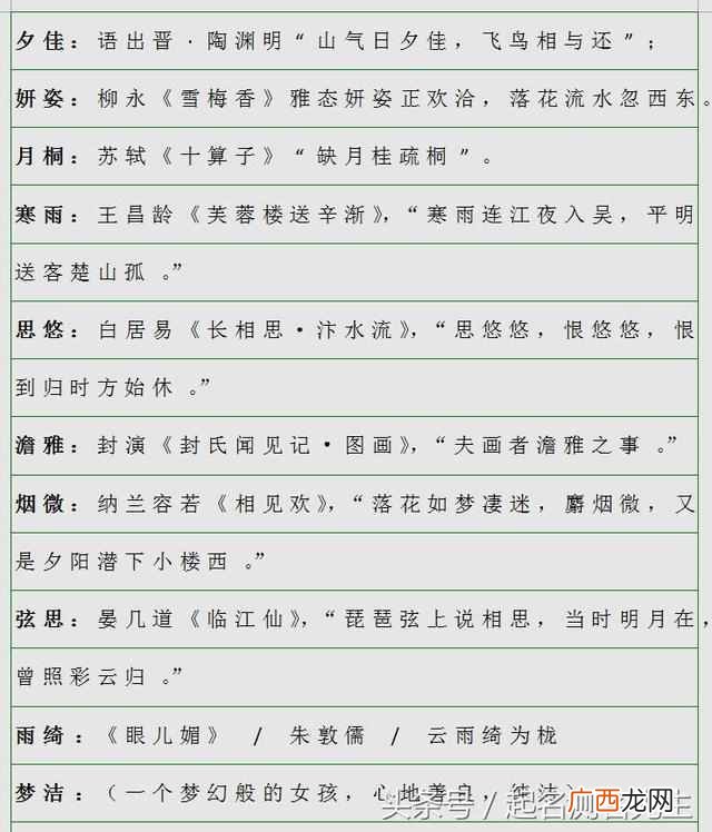 公认的最好听的名字大全 有什么好听的名字