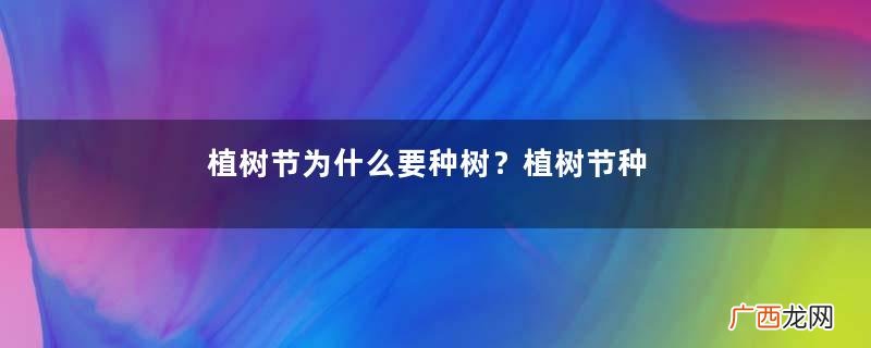 植树节为什么要种树？植树节种树的意义