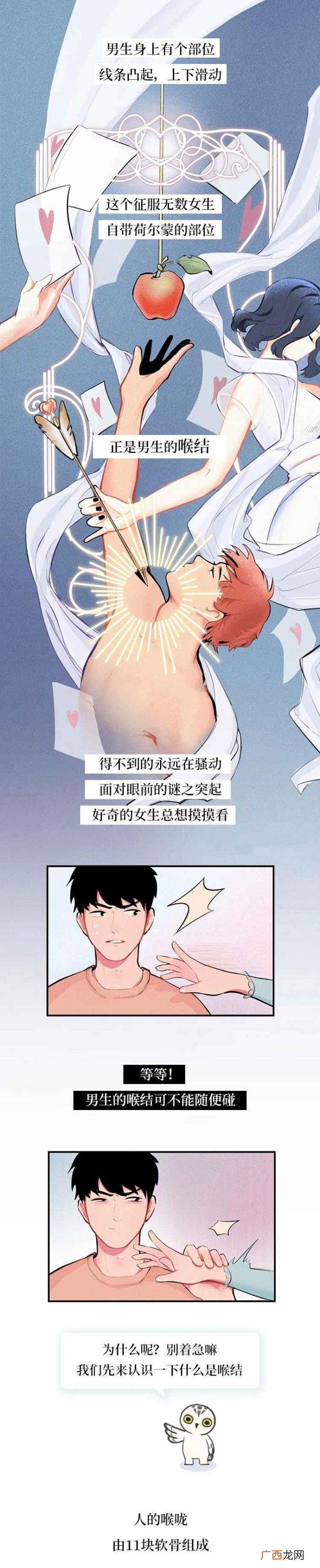 男生喉结为什么不能摸，男生的喉结为啥不能随便摸
