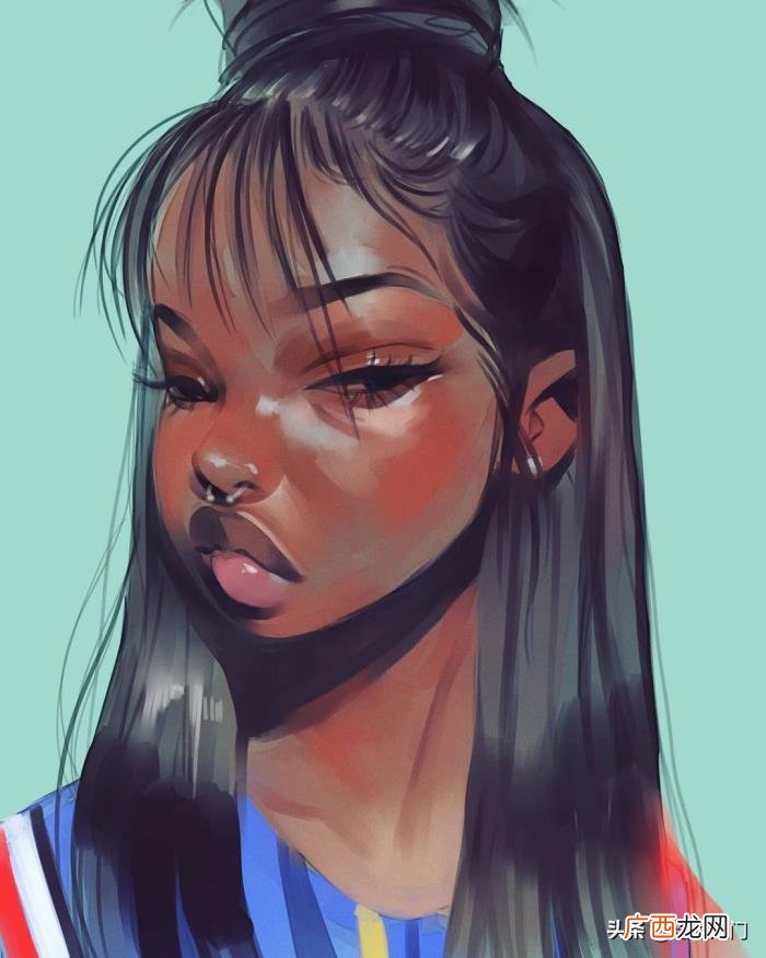 卡通人物画，几个步骤就能画出一幅炫彩的卡通人物肖像