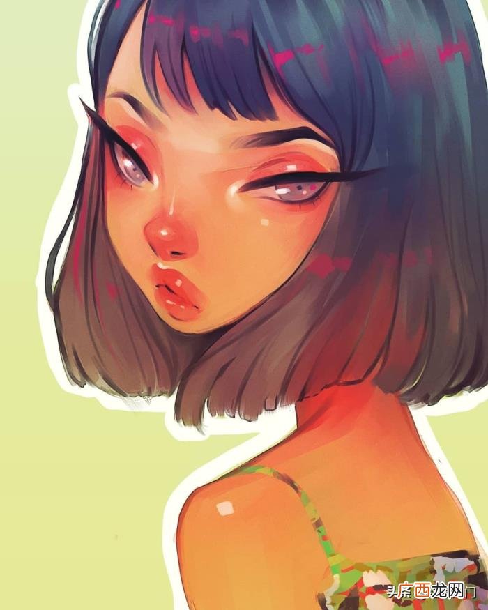 卡通人物画，几个步骤就能画出一幅炫彩的卡通人物肖像