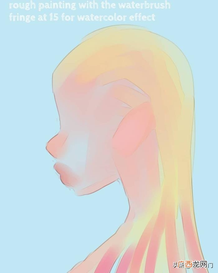 卡通人物画，几个步骤就能画出一幅炫彩的卡通人物肖像