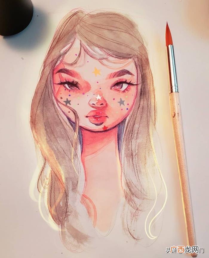 卡通人物画，几个步骤就能画出一幅炫彩的卡通人物肖像