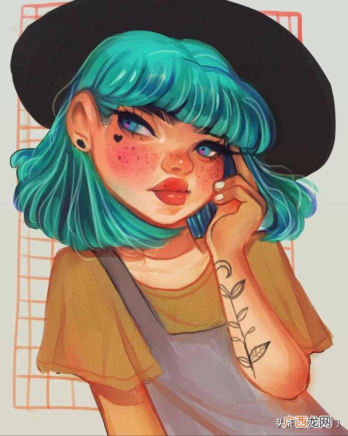 卡通人物画，几个步骤就能画出一幅炫彩的卡通人物肖像