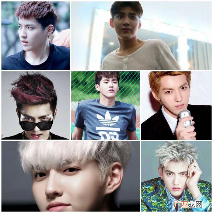 吴亦凡发色，吴亦凡鹿晗蔡徐坤朱正廷王一博能经得起彩虹发色考验的才是帅哥