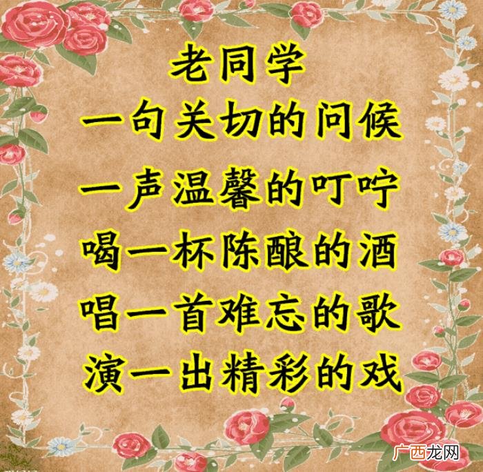 致我最想念的老同学们~ 同学情谊的句子