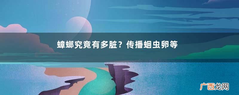 蟑螂究竟有多脏？传播蛔虫卵等多种病菌