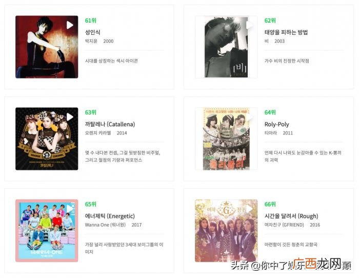 韩国有名歌曲有哪些，韩国乐坛选出100首有史以来最佳的韩国流行音乐