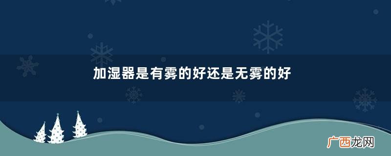 加湿器是有雾的好还是无雾的好加湿器可以加热水吗