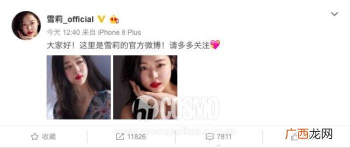 雪莉的微博，美人计丨承包万千少女头像的崔雪莉开微博了