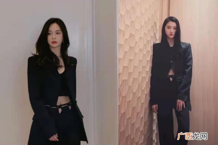 沈梦辰肚子脐钉，沈梦辰西服露脐装秀身材
