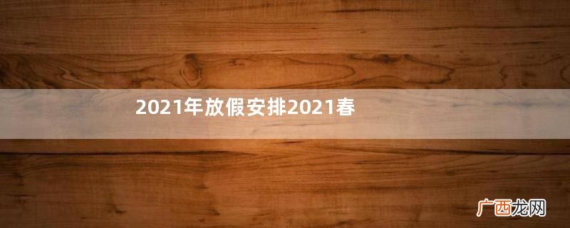 2021年放假安排2021春节是在几月几日
