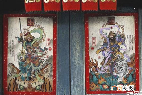 换下来的旧门神怎么处理一扇门怎么贴门神