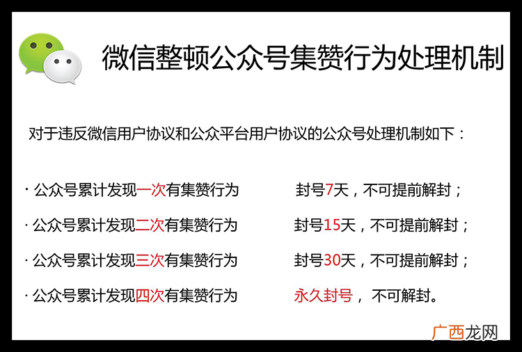微信公众平台关于清理集赞行为的公告