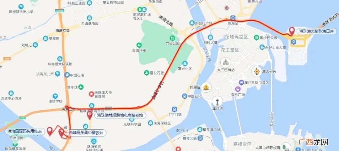 关于珠港跨境货物运输车辆指定通行路线的通告