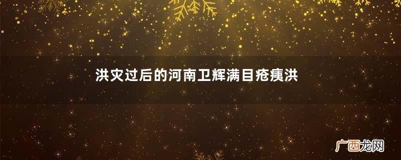 洪灾过后的河南卫辉满目疮痍洪水来临前要准备什么