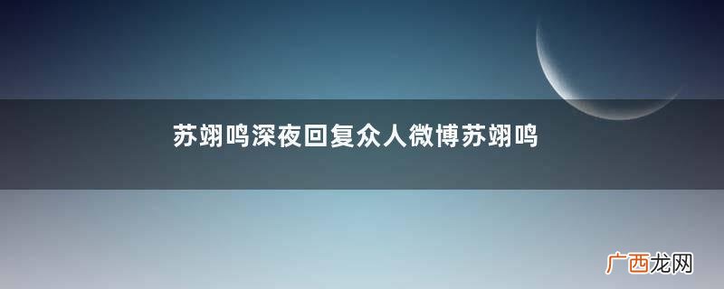 苏翊鸣深夜回复众人微博苏翊鸣个人简介