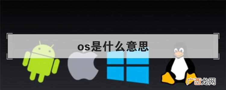 os是什么意思？os是什么的简称