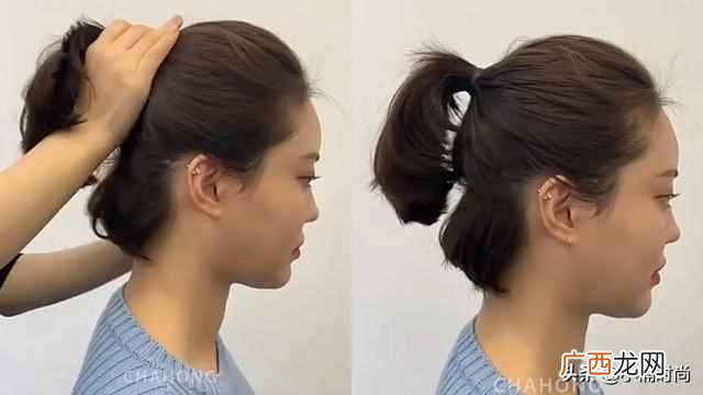 短发马尾怎么扎好看?发型师短发绑马尾技巧