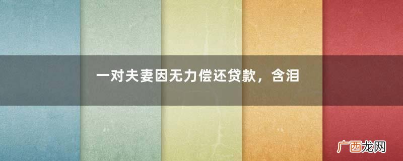 一对夫妻因无力偿还贷款，含泪撬开4岁儿子的存钱罐，结果惊呆了
