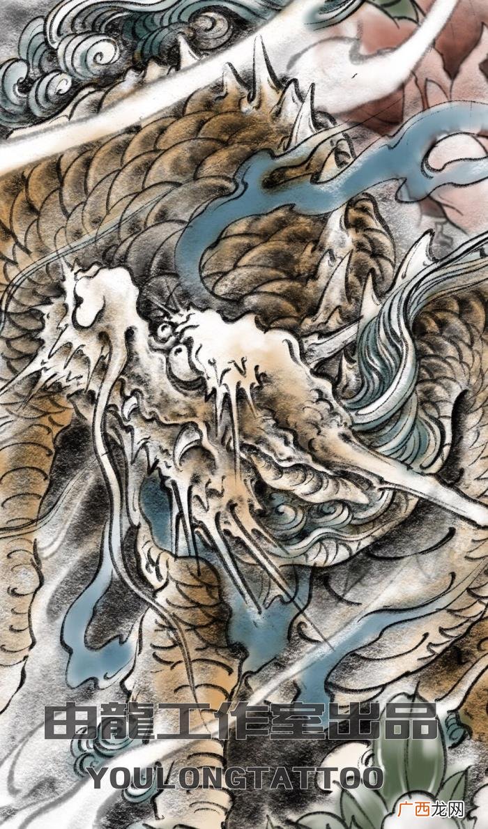 花臂龙纹身，以纹身的方式呈现传统神兽麒麟--花臂麒麟纹身设计