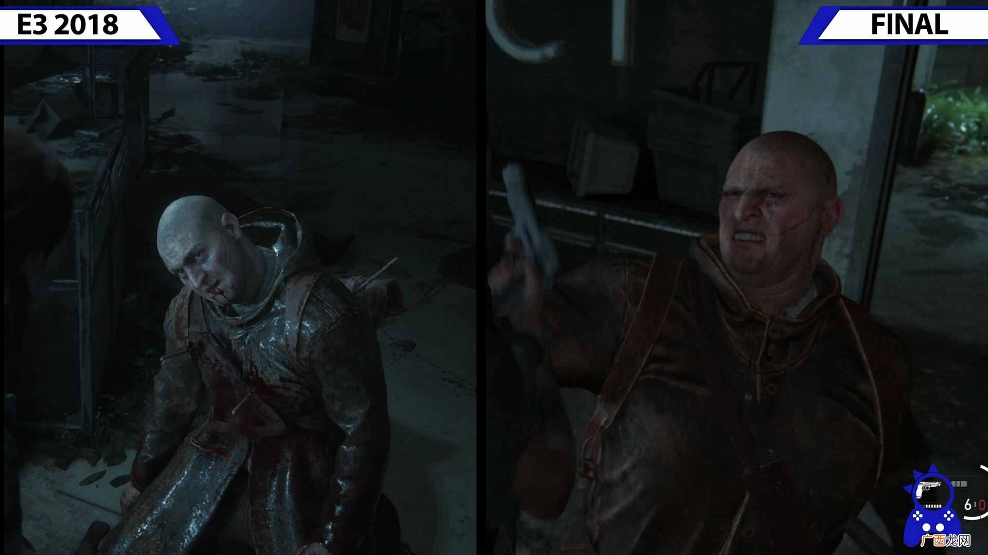 画面缩水？《最后的生还者2》E3预告与最终版对比