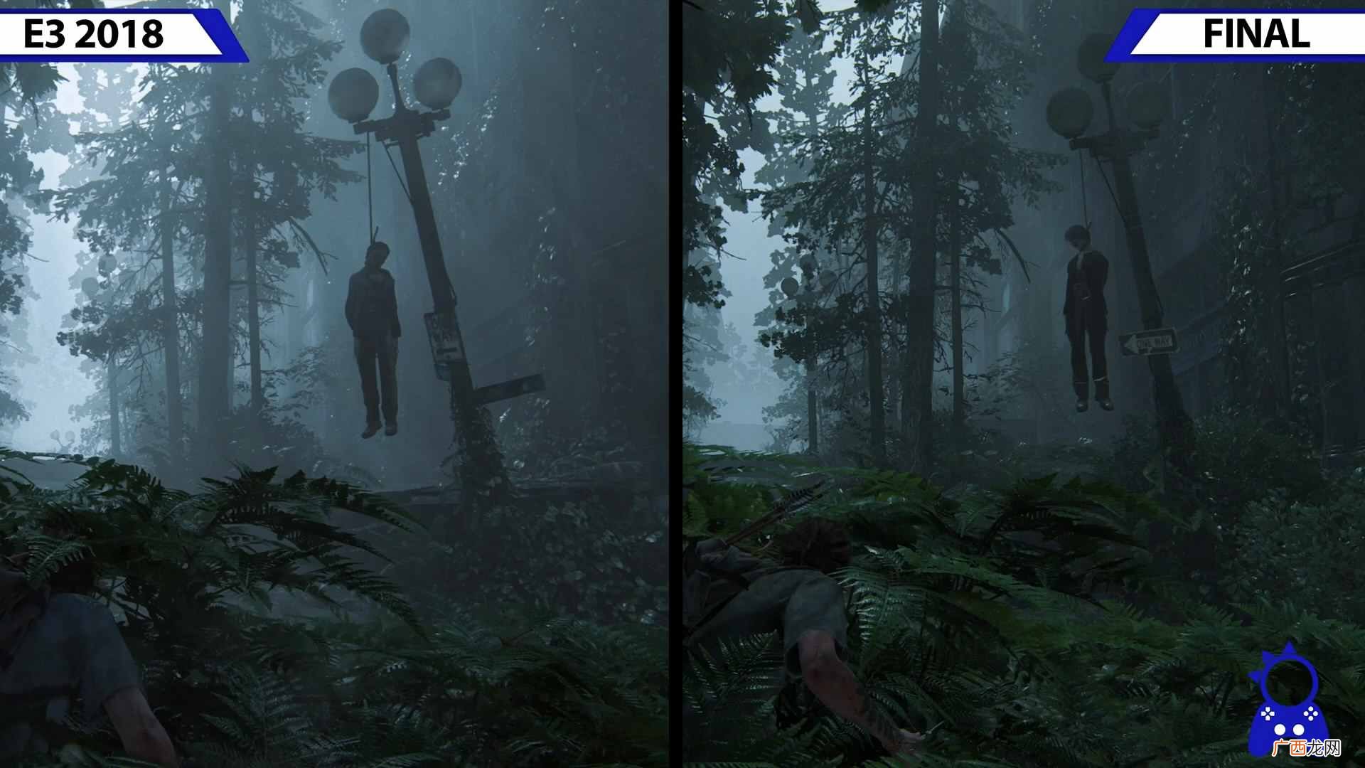 画面缩水？《最后的生还者2》E3预告与最终版对比
