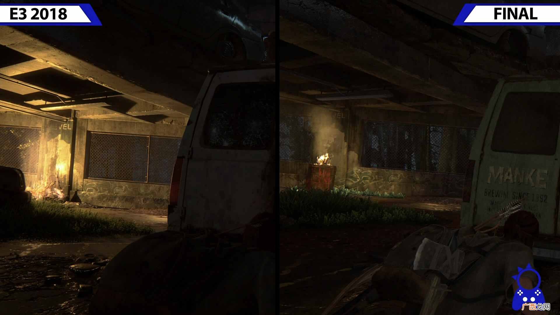 画面缩水？《最后的生还者2》E3预告与最终版对比