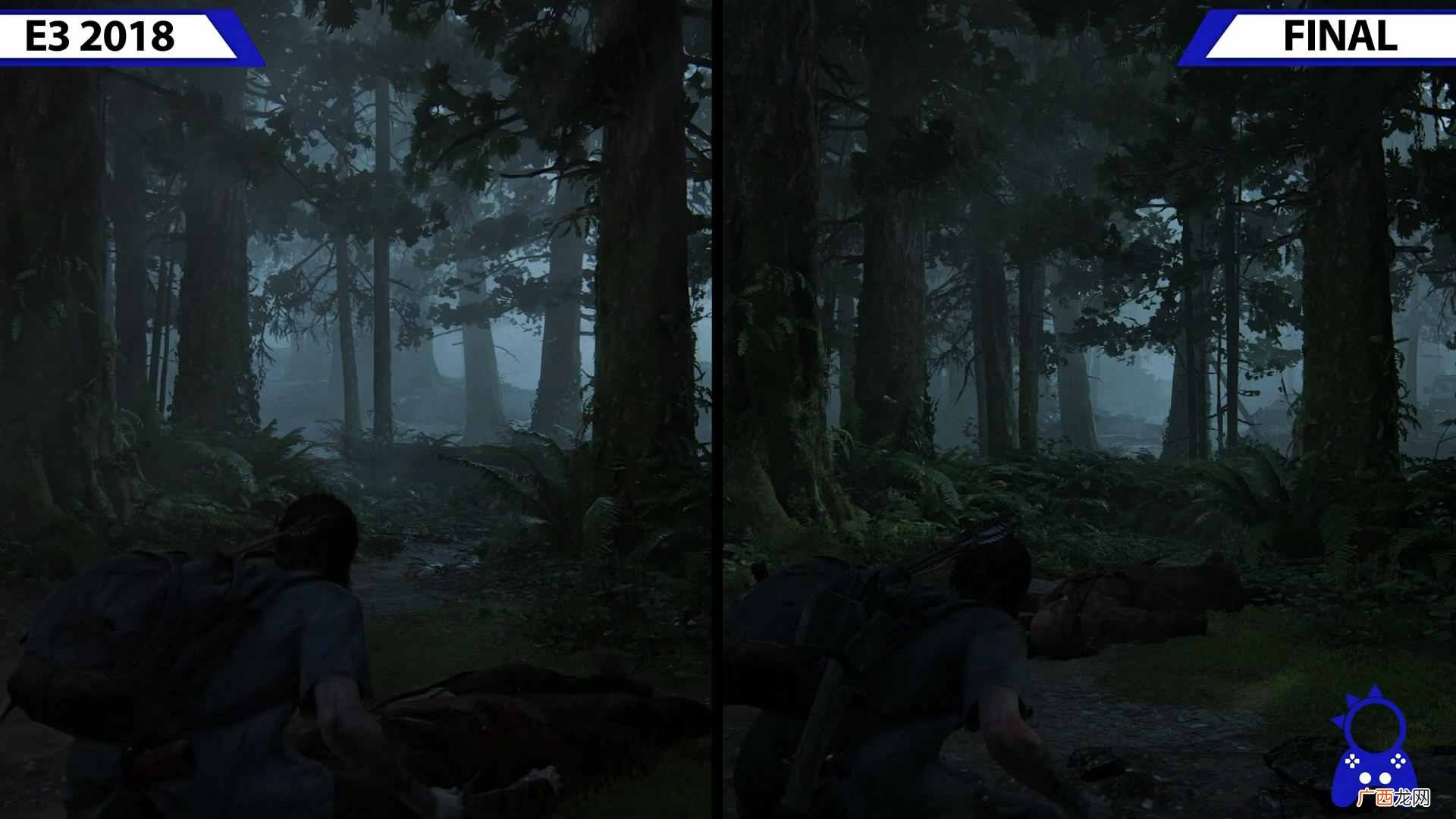 画面缩水？《最后的生还者2》E3预告与最终版对比