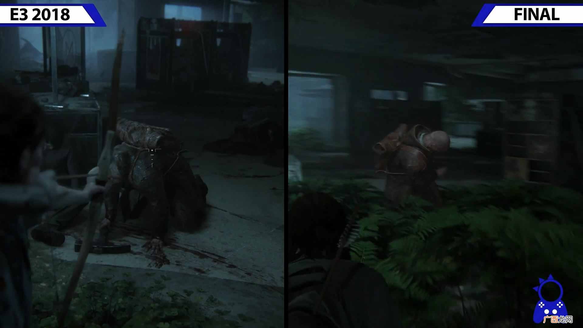 画面缩水？《最后的生还者2》E3预告与最终版对比