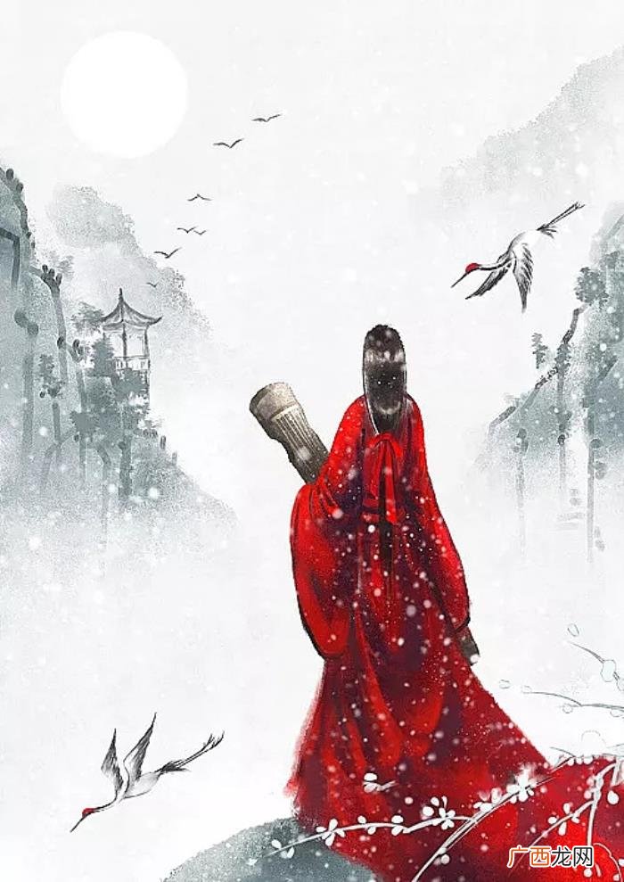 唯美古风山水意境插画欣赏 古风唯美图片