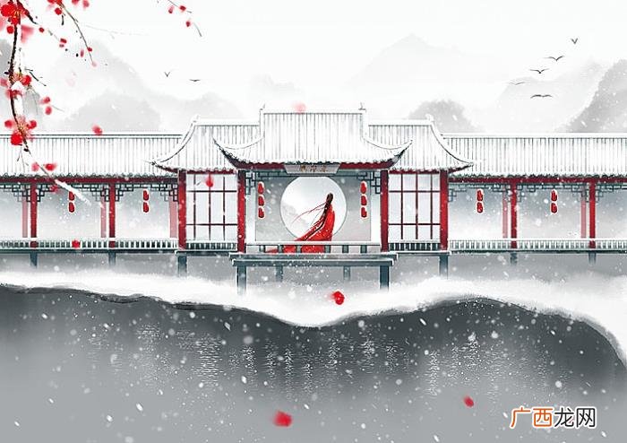 唯美古风山水意境插画欣赏 古风唯美图片