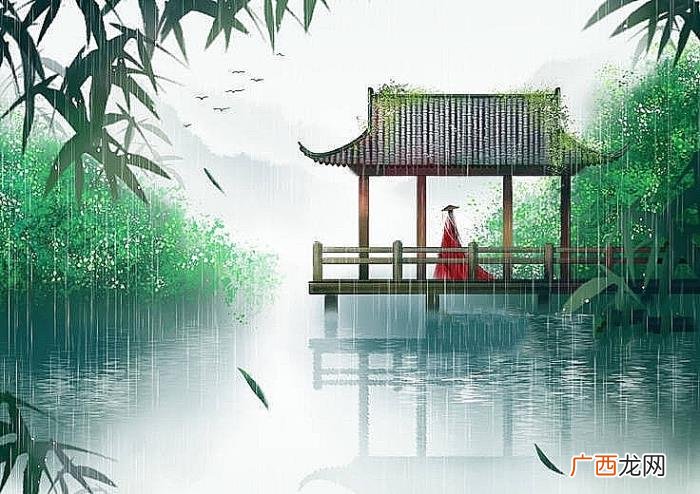 唯美古风山水意境插画欣赏 古风唯美图片