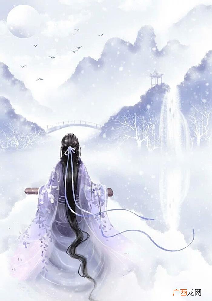 唯美古风山水意境插画欣赏 古风唯美图片