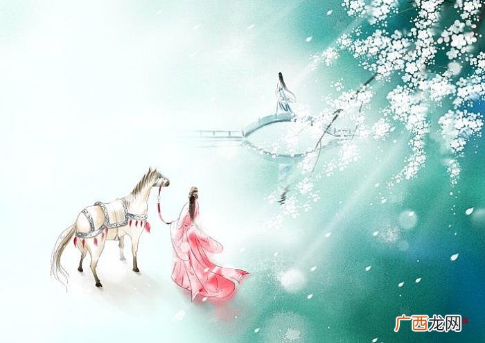 唯美古风山水意境插画欣赏 古风唯美图片