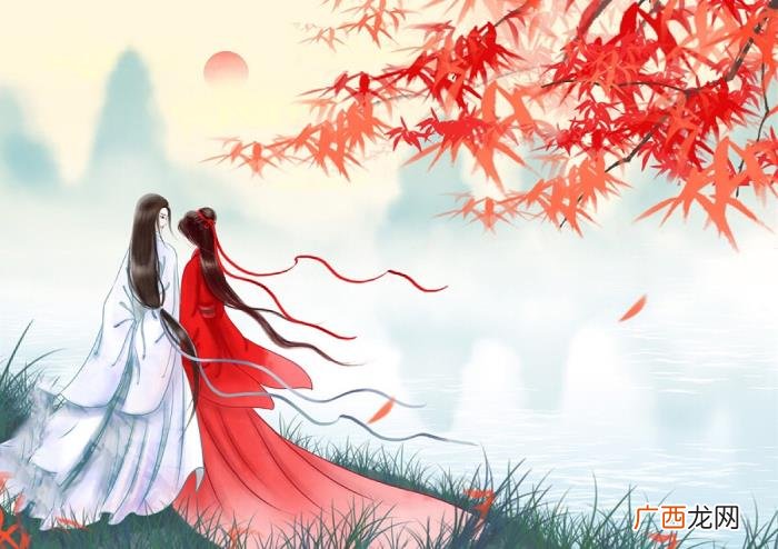 唯美古风山水意境插画欣赏 古风唯美图片
