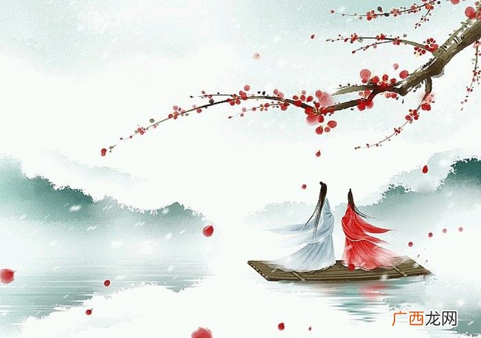 唯美古风山水意境插画欣赏 古风唯美图片