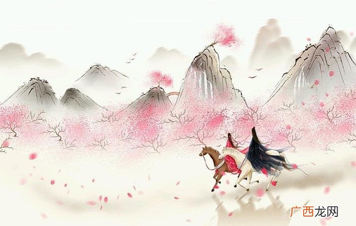 唯美古风山水意境插画欣赏 古风唯美图片