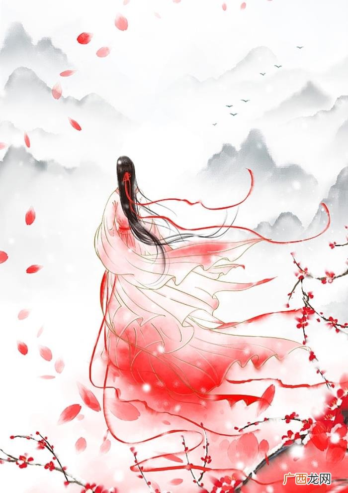 唯美古风山水意境插画欣赏 古风唯美图片