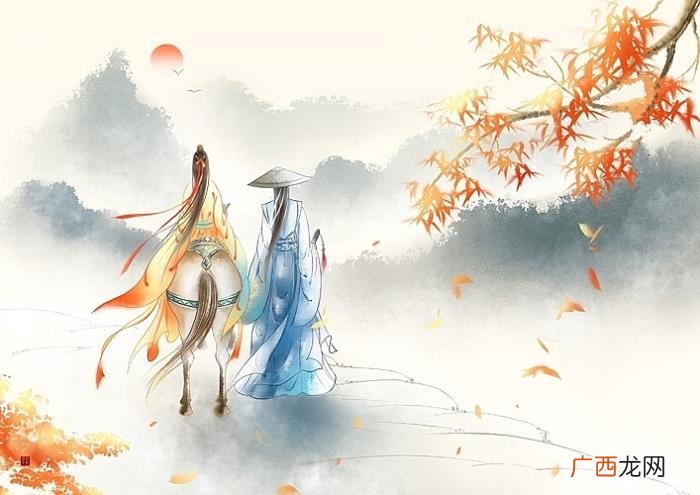 唯美古风山水意境插画欣赏 古风唯美图片