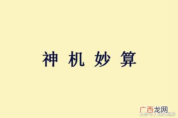 神机妙算的主人公是谁？三国成语故事：神机妙算