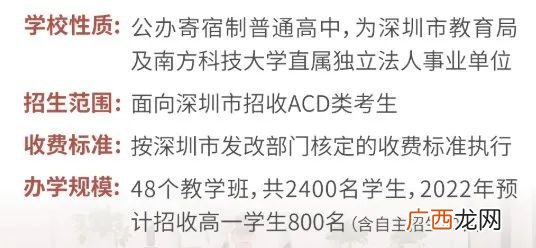 2022年南科大附中高一新生招生计划一览