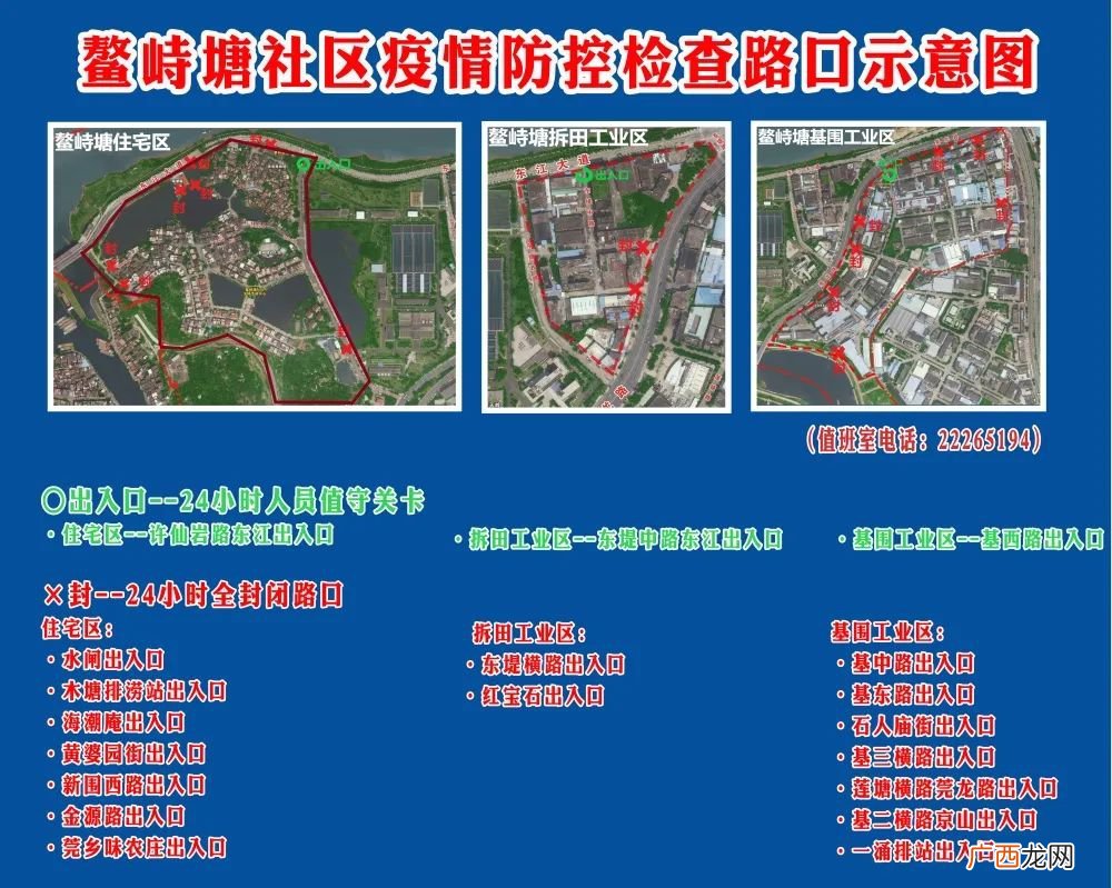 东莞东城各社区封闭管理的出入口在哪？