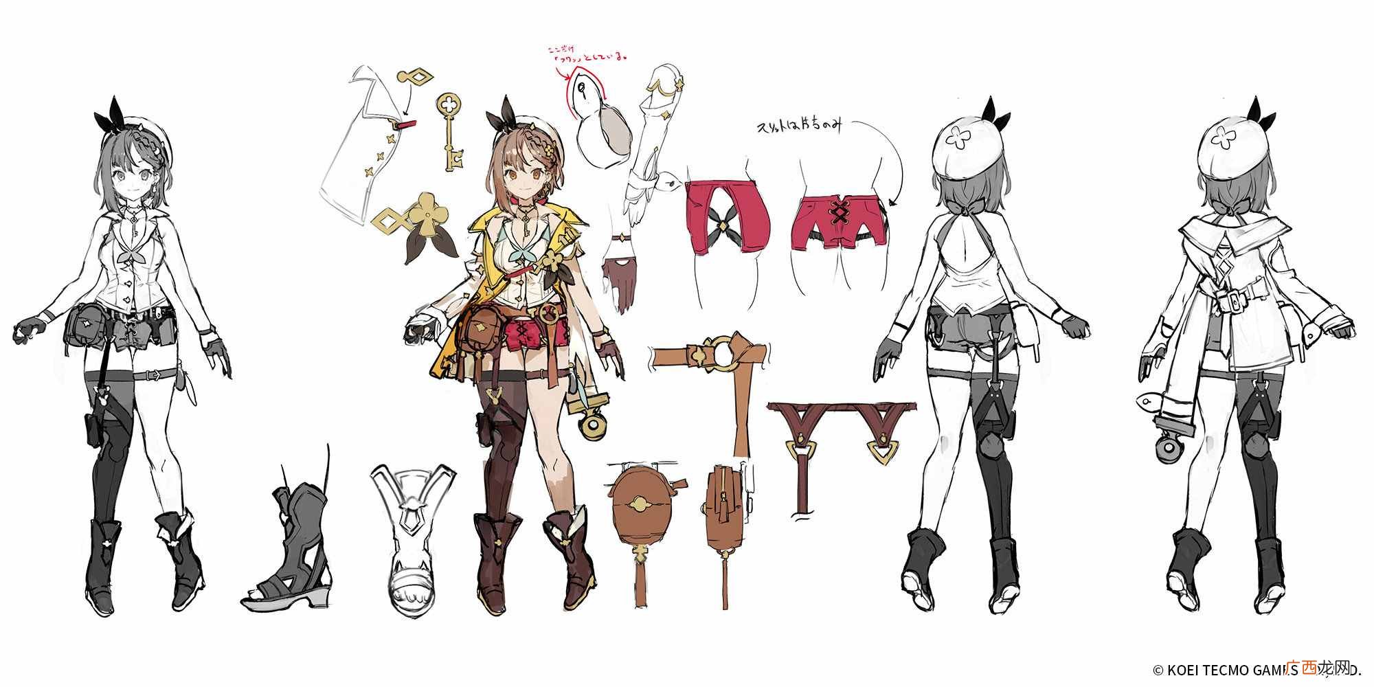 《莱莎2》众角色的人物3D图与设定图发布