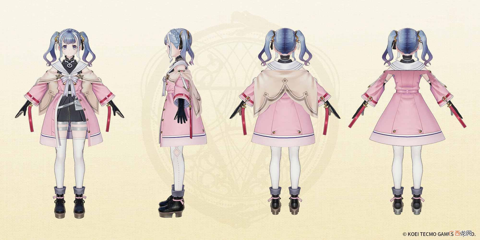 《莱莎2》众角色的人物3D图与设定图发布