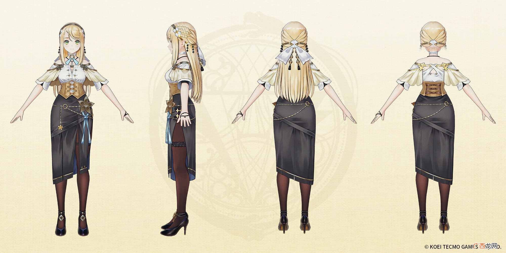 《莱莎2》众角色的人物3D图与设定图发布