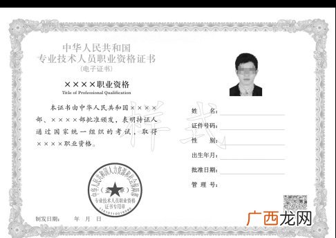 重庆专业技术人员职业资格电子证书